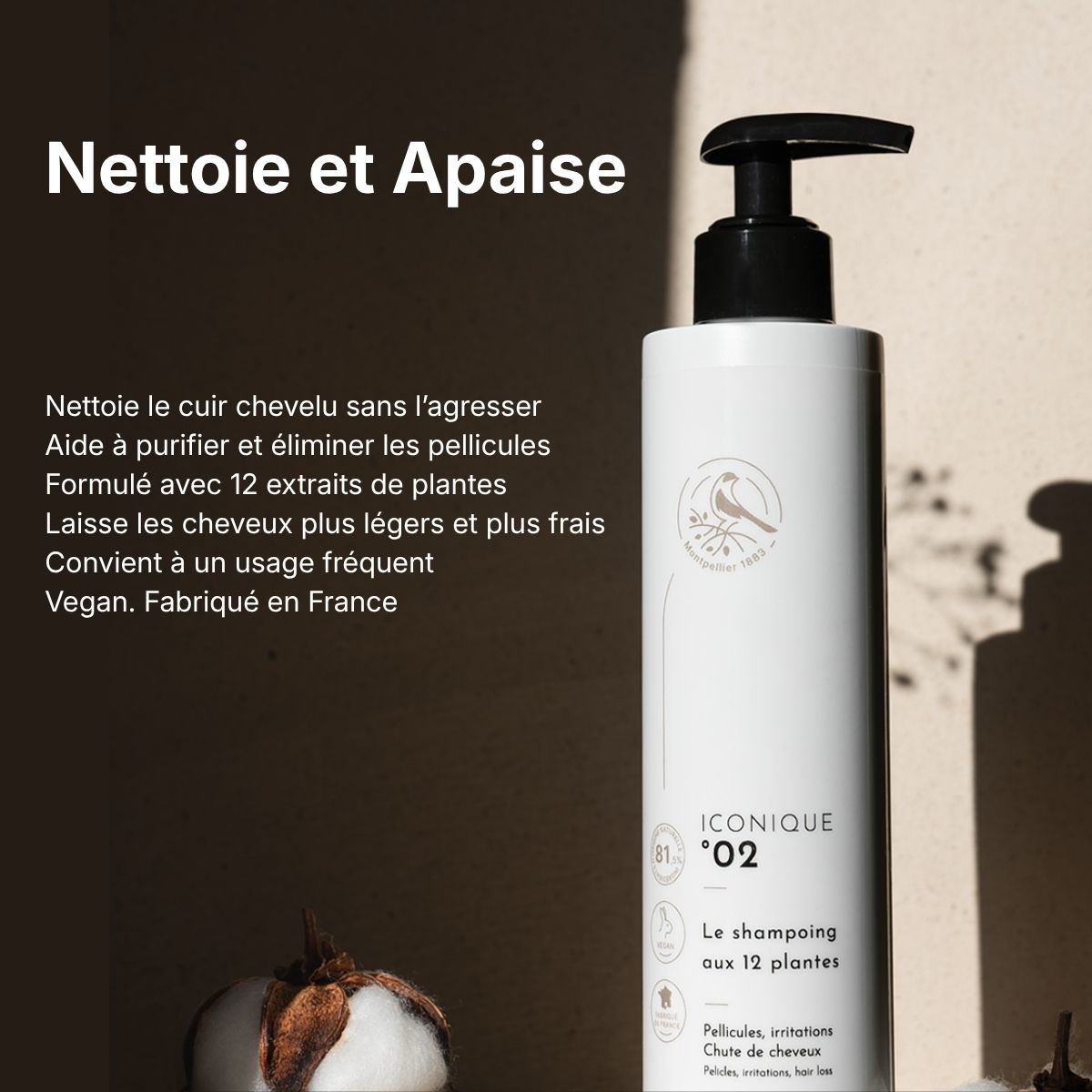 Le Shampooing aux 12 Plantes   Nettoyer · Apaiser · Rééquilibrer