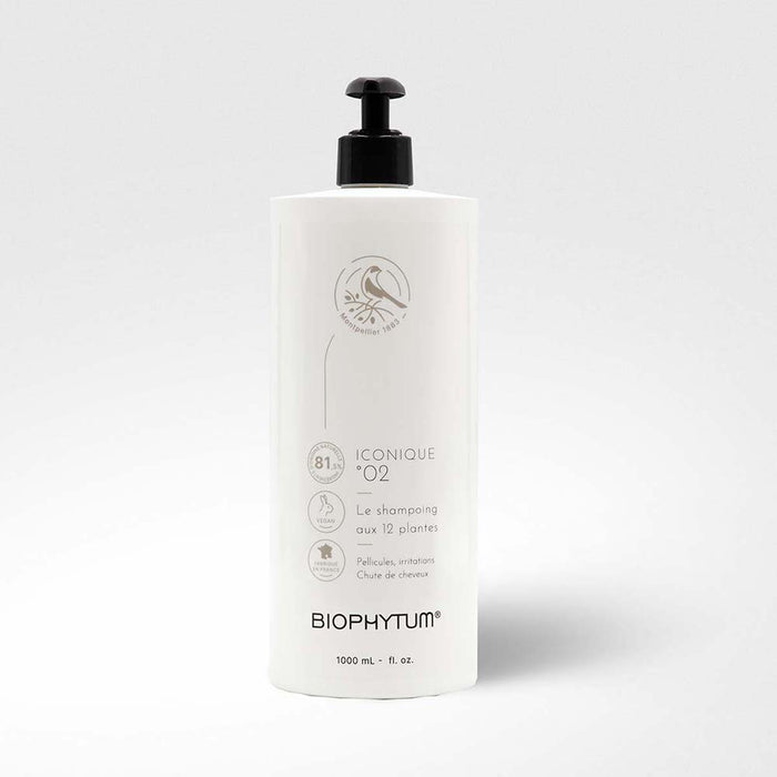 ICONIQUE 02 - Shampoing aux 12 plantes recharge - 1L -BIOPHYTUM